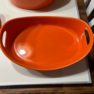 Rachael Ray Vibrant Orange Serving Tray
